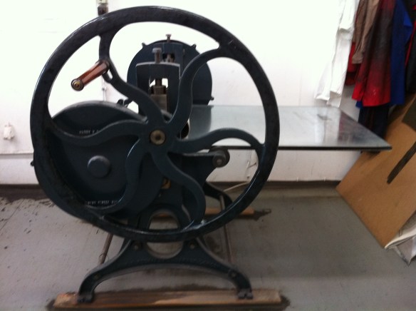 beautiful press at Druckwerkstatt Bethanien